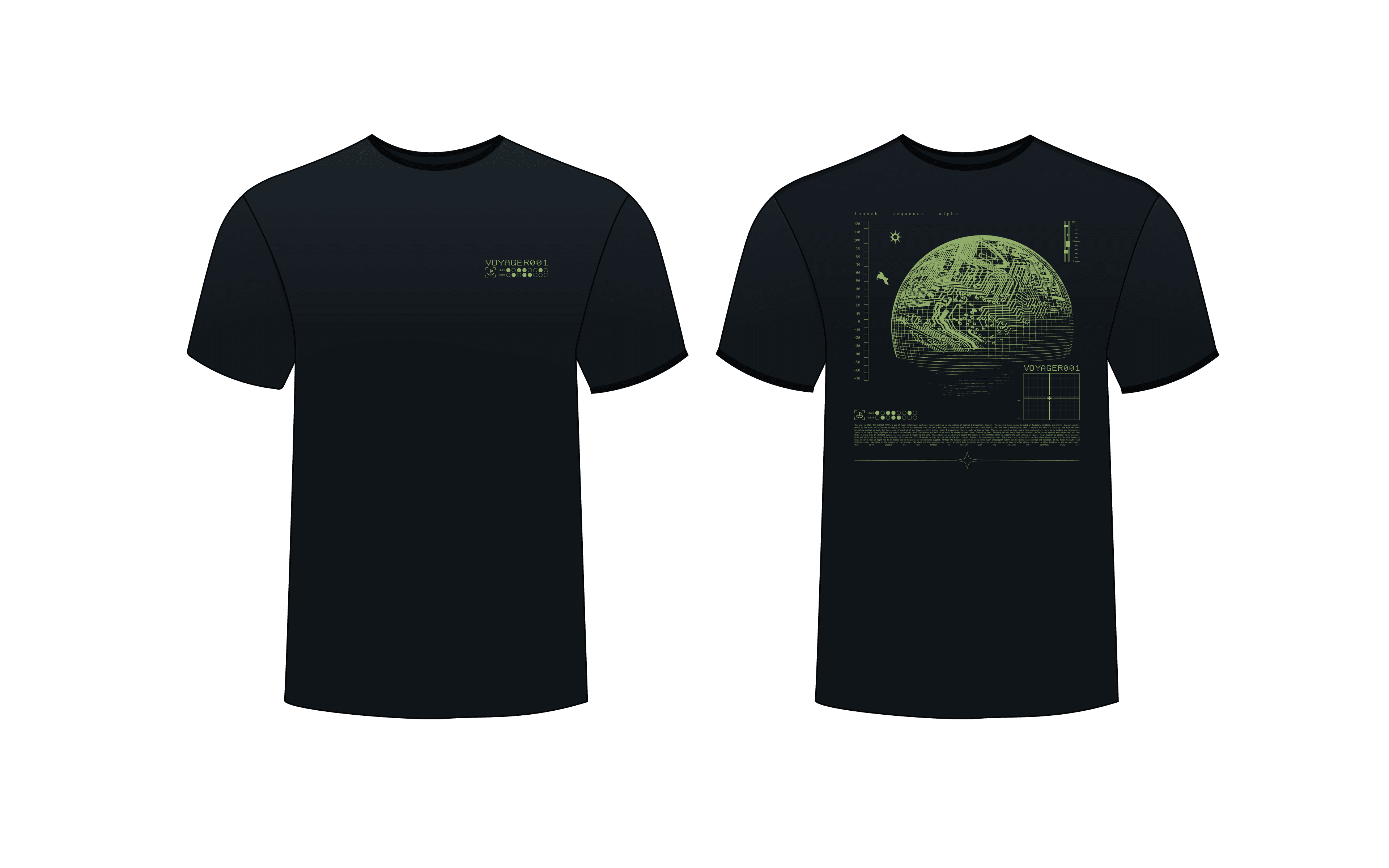 Voyager merchandise t-shirt design