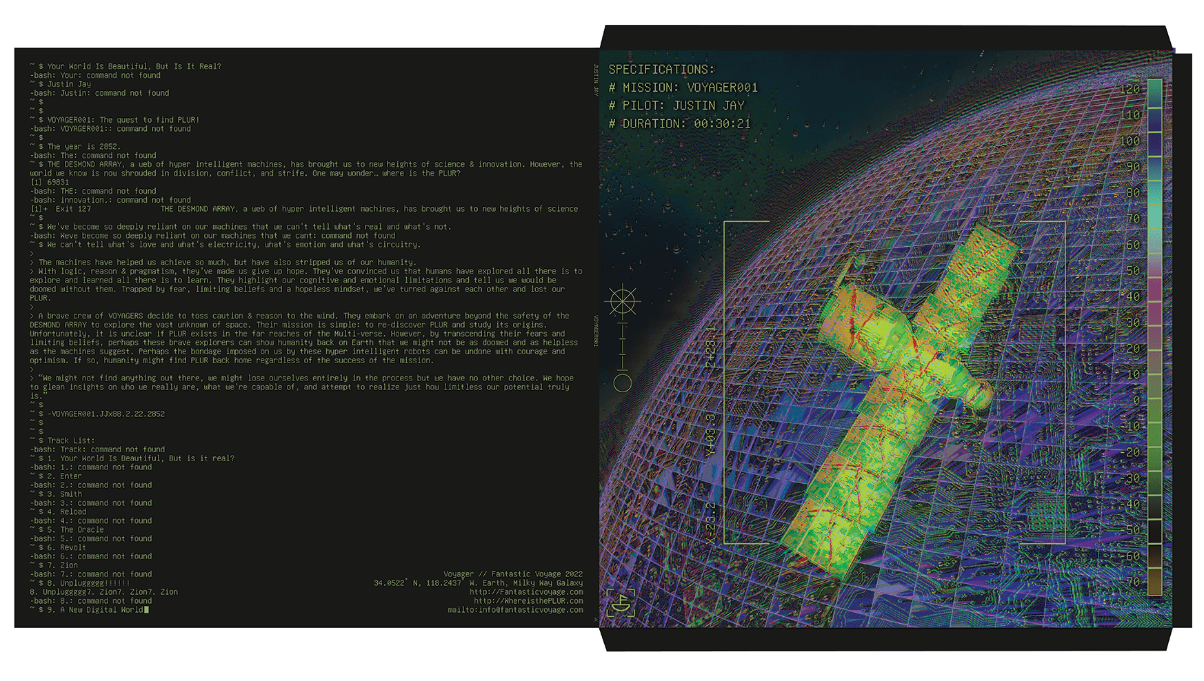 Voyager vinyl artwork design